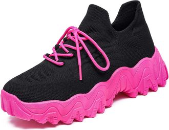 Generic Nurse Babe Shoes for Women, Mesh Orthopedic Sneakers, Anti-Slip Slip-On Orthopedic Sneakers (Black C, Adult, Women, 7.5, Numeric, UK Footwear Size Sys