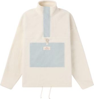 Amundsen & Scott V-Bond Cord Fleece Womens in Natural/blue Sky at Nordstrom, Size X-Large