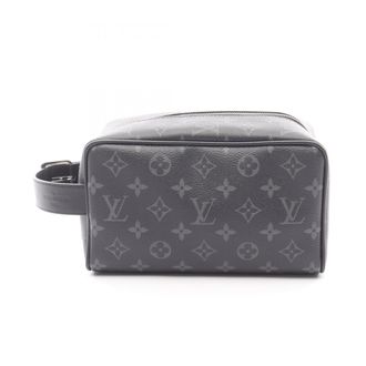 Louis Vuitton Black Monogram Eclipse Coated Canvas Leather Clutch Bag Pouch (Pre-Owned)
