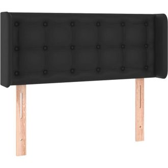 vidaXL Cabecero Con Led Cuero Sint&eacute;tico Negro 93x16x78/88 Cm Vidaxl