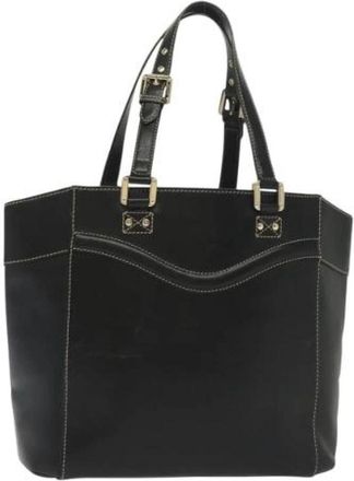 Gucci Pre-owned Vintage Tote Bag - Dames - Vintage Shopper - Zwart - ONE Size - Leer - Vintage