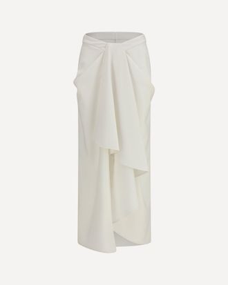 Givenchy Long draped wool and mohair Skirt Female 36