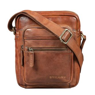 STILORD Rayo Small Genuine Leather Man Bag Crossbody Handbag Leather Messenger Bag with Compartments Vintage Shoulder Bags for Men for Travel Everyday Leisure
