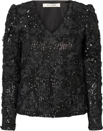 Rue de Femme RUE de Femme - Blouses & Hemden - Dames - Blouses & Shirts - Zwart - Maat: S