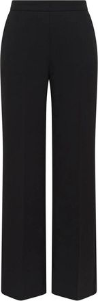 Maliparmi Sabl&egrave; Crepe Broeken - Dames - Wijde Broeken - Zwart - 2XL - Polyester - Broeken
