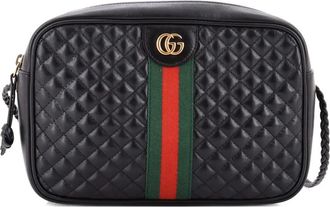 Gucci Borsa a tracolla piccola in pelle trapuntata - Nero