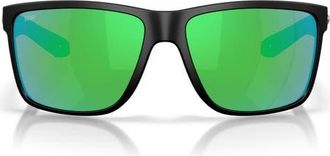 Costa Broadbill II XL 62mm Sunglasses in Matte Black /Green at Nordstrom