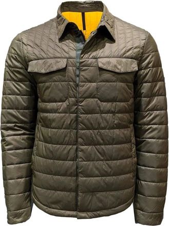 Incotex Technische Overshirt Jas - Heren - Winterjassen - Groen - L - Polyester - Jassen