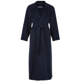 Max Mara Abrigo largo de lana - Coats - Mujer - Azul - XS