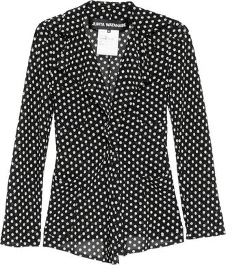 Junya Watanabe Womens Polka-Dot Ruffled Jacket