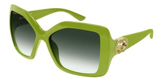 Gucci GG2015S 004 Womens Sunglasses Green Size 59