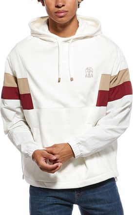 Brunello Cucinelli Mixed Media Hoodie