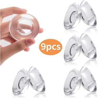 OEM Protector De Pared Para Puertas De 9 Piezas, Autoadhesivo, Con Tope De Puerta Transparente Y Almohadilla Para Bot&oacute;n, Protecci&oacute;n Para Puertas - Crezuo