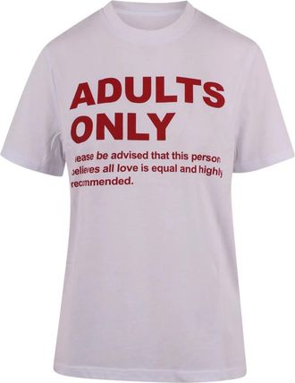 Marco Rambaldi Adults Only T-shirt - Dames - T-shirts - Wit - XS - Tops