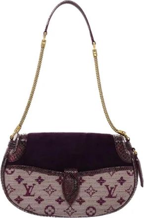 Louis Vuitton Pre-owned Vintage Schoudertas - Dames - Vintage Schoudertas - Paars - ONE Size - Leer - Vintage