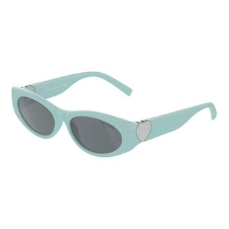 Tiffany & Co. Stijlvolle zonnebril in blauwe tint - Dames - Zonnebrillen - Blauw - 55 MM - Accessoires