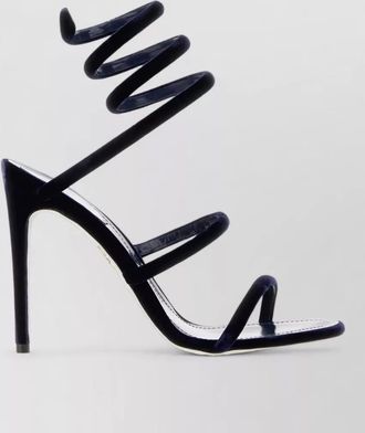Rene Caovilla velvet sandals