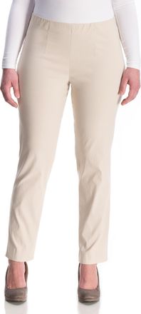 KjBrand Schlupfhose KJBRAND SUSIE Bengaline, Damen, Gr. 42 (21), K-Gr, beige, Web, Obermaterial: 80% Viskose, 17% Polyamid, 3% Elasthan, gerade lang, Hosen Sc