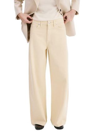 Mango Wide Leg Jeans in Vanilla at Nordstrom, Size 8