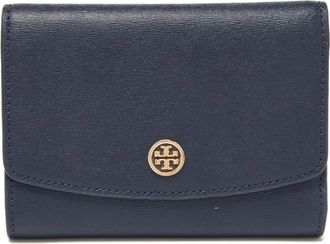 Tory Burch Portafoglio Trifold in pelle - Blu