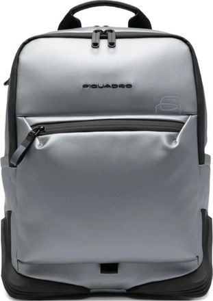 Piquadro Corner 2.0 Backpack - Heren - Rugzakken - Grijs - ONE Size - Polyester - Tassen