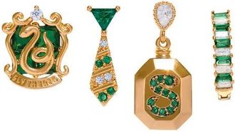 Girls Crew x Harry Potter Set of 4 Assorted Single Stud Earrings in Gold/Slytherin at Nordstrom