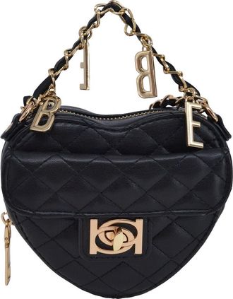 Bebe Solana Quilted Heart Crossbody Bag in Black at Nordstrom Rack