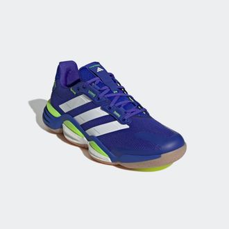 adidas Hallenschuh ADIDAS PERFORMANCE STABIL 16 INDOOR, Herren, Gr. 42,5, bunt (lucid blau, cloud wei&szlig;, lucid lemon), Synthetik, Textil, Schuhe Hallenschuh