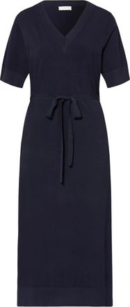 Cat Noir Gebreide jurk van technische viscose - Dames - Casual kleedjes - Blauw - S - Polyester - Kleedjes