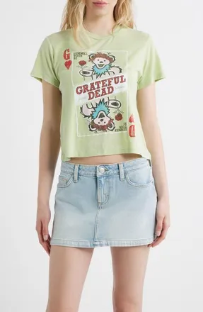 Daydreamer Grateful Dead Playing Card Graphic T-Shirt in Seafoam Green at Nordstrom, Size X-Large