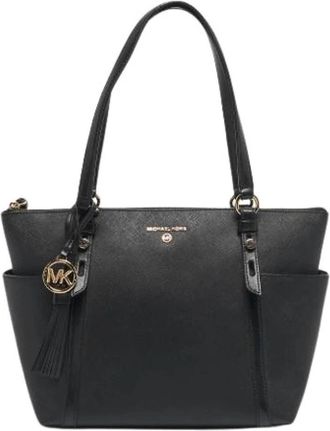 Michael Kors Pre-owned Leren Schoudertas - Dames - Vintage Shopper - Zwart - ONE Size - Leer - Vintage