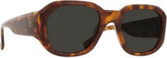 Raen Optics Mens Zouk Square Sunglasses In Oso Tortoise/ Monsoon
