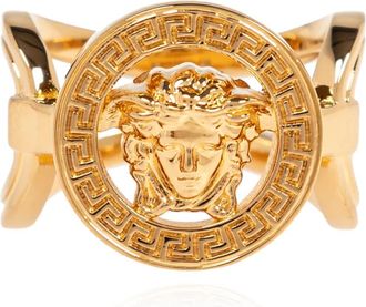 Versace Ring met logo - Dames - Ringen - Geel - 48 MM - Accessoires
