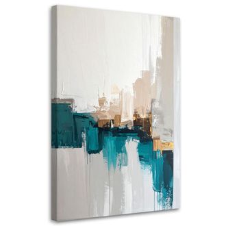 Feeby Impresi&oacute;n De Imagen, Abstracci&oacute;n Turquesa, 80x120