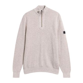 Barbour Crawley Half Zip - - Sweatshirts & Hoodies - Uomo - Beige - M