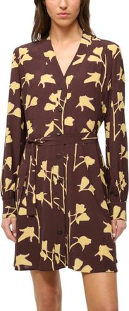 Staud Babs Dress In Earth Pressed Floral