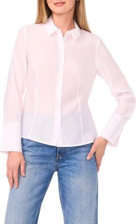 Parker Long Sleeve Button-Up Shirt in Lucent White at Nordstrom Rack, Size Xx-Small