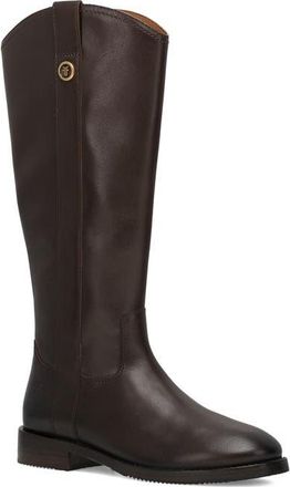 Frye Melissa Button Tall Boot in Dark Brown at Nordstrom, Size 7.5