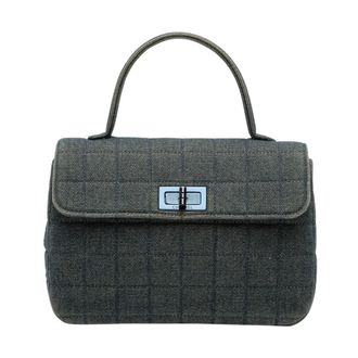 Chanel Pre-owned Top Handle Bag - Dames - Pre-owned - Blauw - Maat: ONE Size