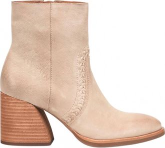 Kork-ease Womens Shilo Leather Block Heel Booties In Taupe