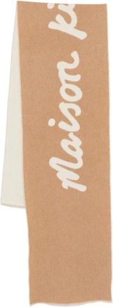 Maison Kitsun&eacute; Pm 06202Wb 0038 Licam Sjaal - Heren - Wintersjaals - Bruin - ONE Size - Accessoires