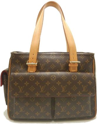 Louis Vuitton Brown Monogram Canvas Tote Bag (Pre-Owned)