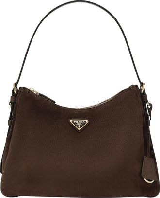 Prada Dames, Tassen, Bruin, Maat: ONE Size