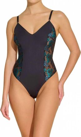 Cosabella Bisou Bodysuit In Black/celestial
