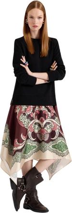 La DoubleJ Kleedjes, Dames, Veelkleurig, XS, Katoen, Sportieve Foulard Jurk