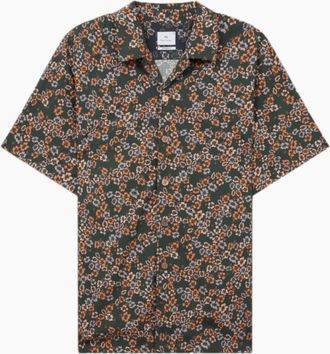Paul Smith Mens PS Paul Smith Floral Print Shirt 38 Bottle - Size: 38/Regular