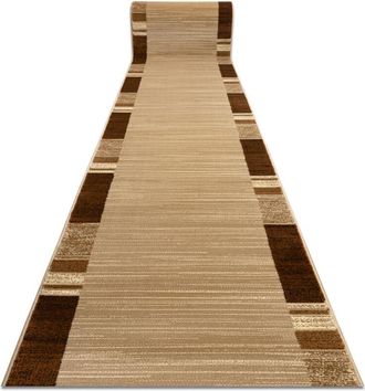 RugsX Rugsx - Alfombra De Pasillo Royal Fb23 Marco Rectangular Beige / Crema 80cm Beige 80x590 Cm