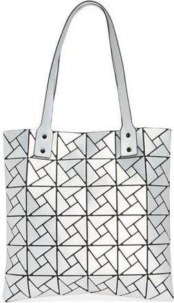 Patrizia Luca Box Pattern Tote Bag in Matte Silver at Nordstrom Rack