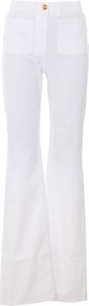 Elisabetta Franchi White Denim Pants