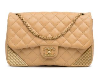 Chanel Medium Classic Lambskin Metal Edge Shoulder Bag